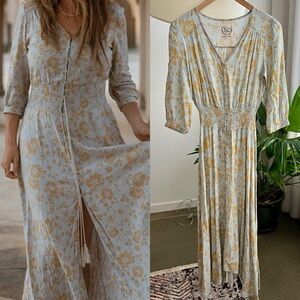 Sunday Mi Amor Floral Print Maxi Dress